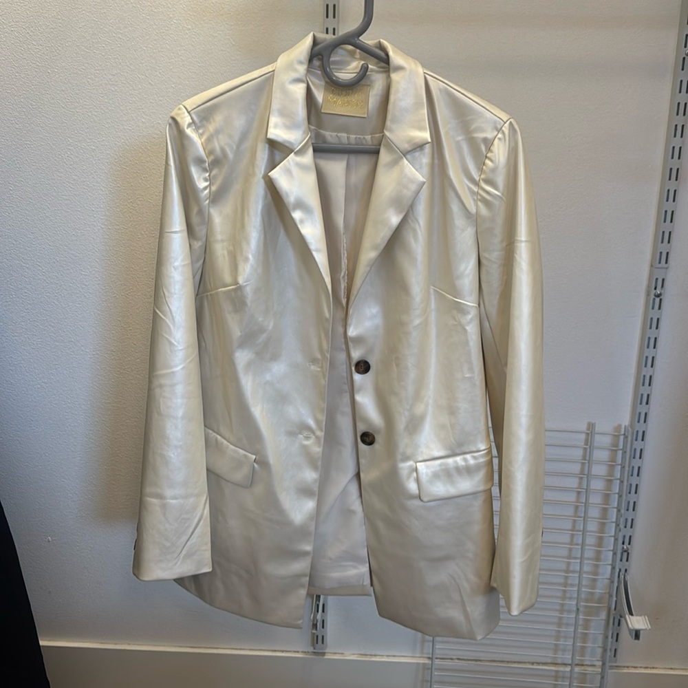 Elegant Cream Women's “last rodeo” Blazer